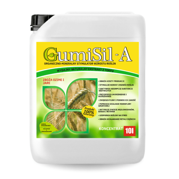 GumiSil-A 10L – Stymulator Wzrostu Zbóż | Silne krzewienie | Odporność na Stres | Lepsza Kondycja Roślin
