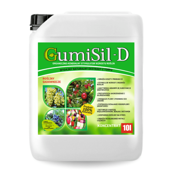 GumiSil-D 10L- Stymulator do roślin Sadowniczych | Mocne Owocowanie i Maksymalizacja Zbiorów