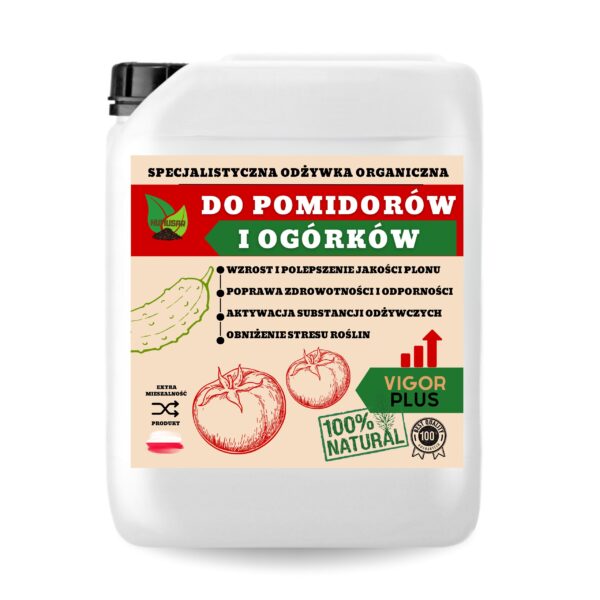 Nawóz do Pomidorów i Ogórków 10L – Maksymalne Plony i Zdrowe Rośliny