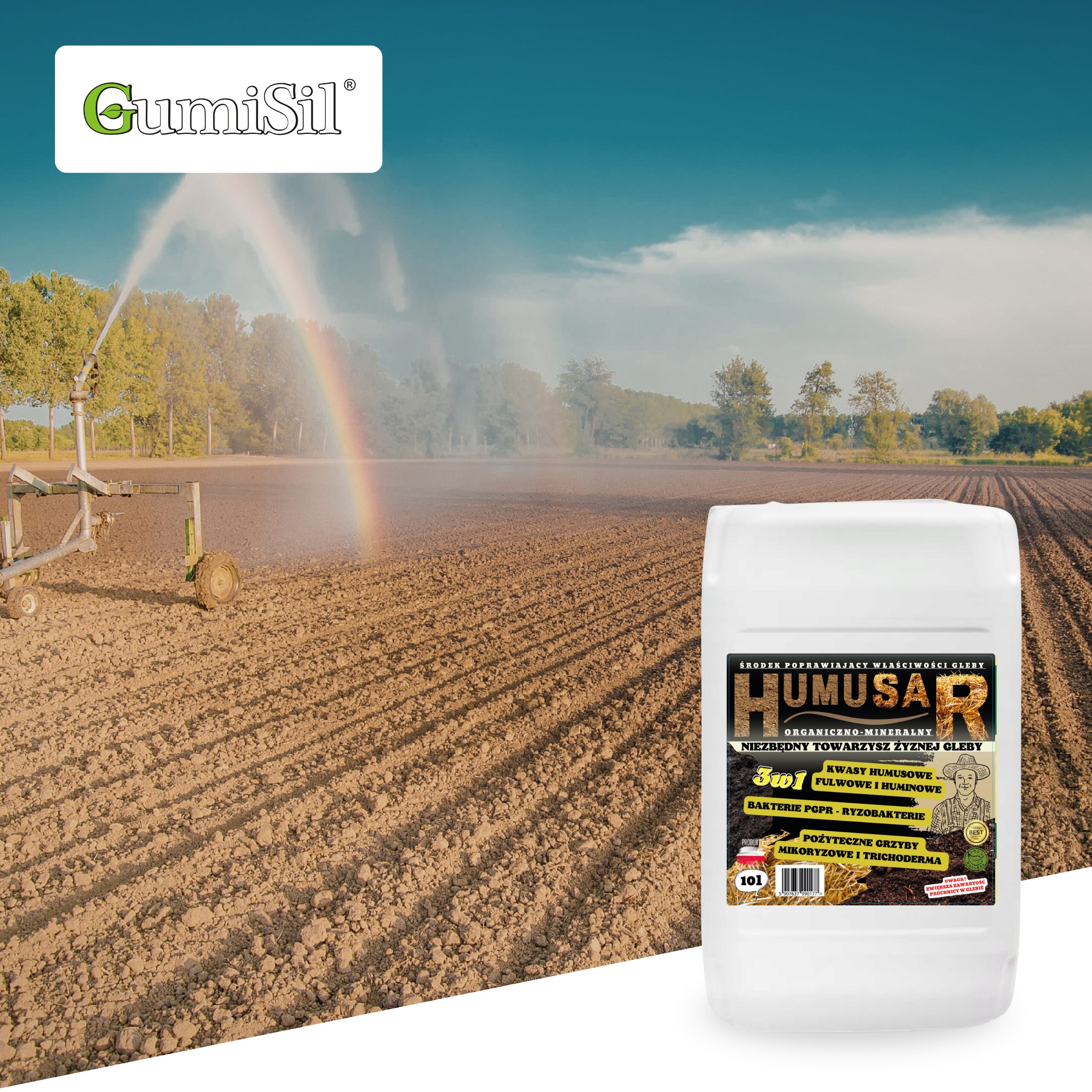 HUMUSAR 20L – Przyspiesza Rozkład Resztek Pożniwnych i Poprawia Glebę - obrazek 3