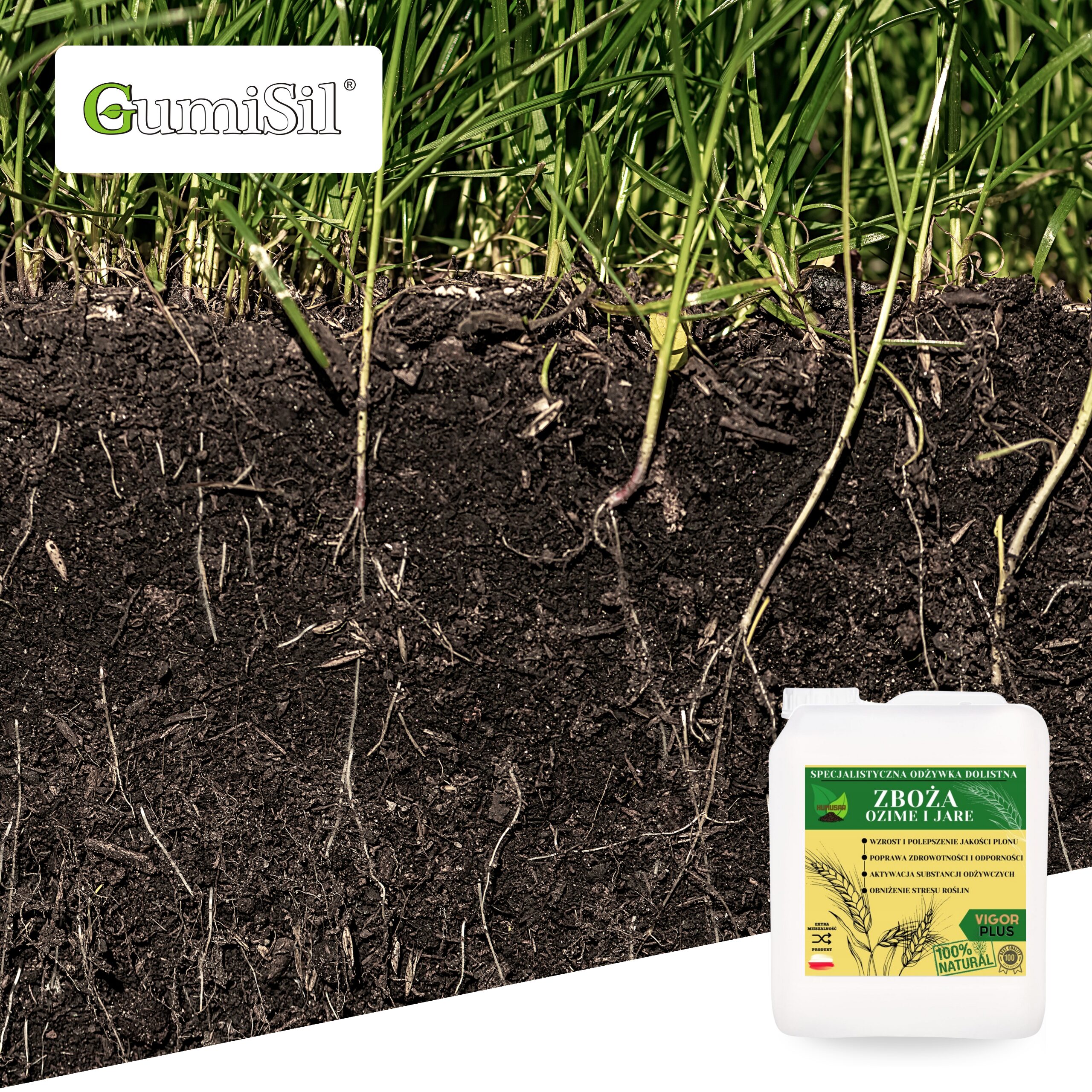 HUMUSAR VIGOR PLUS 5L – Odżywka do Zbóż dla Silnych i Wydajnych Upraw - obrazek 3