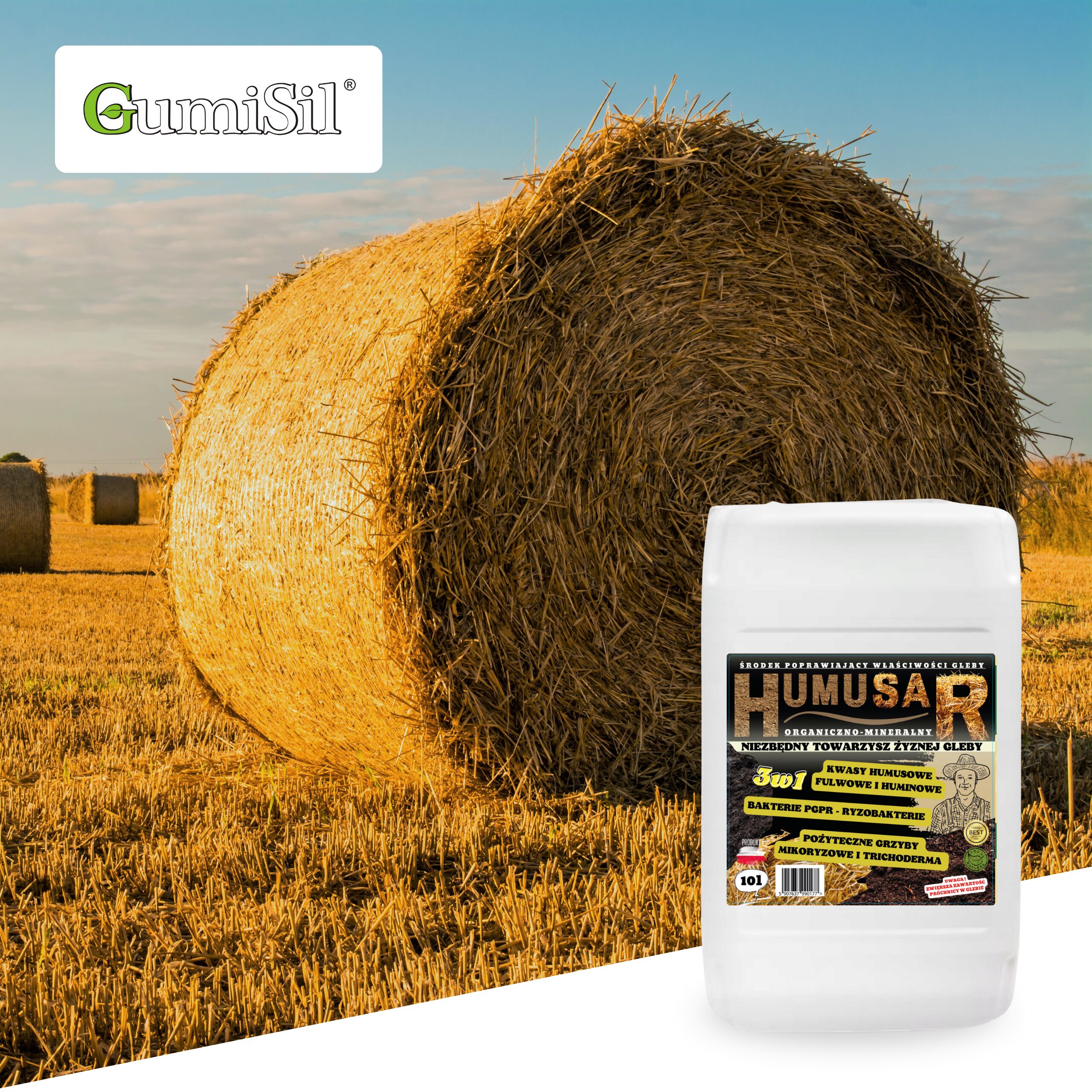 HUMUSAR 20L – Przyspiesza Rozkład Resztek Pożniwnych i Poprawia Glebę - obrazek 4