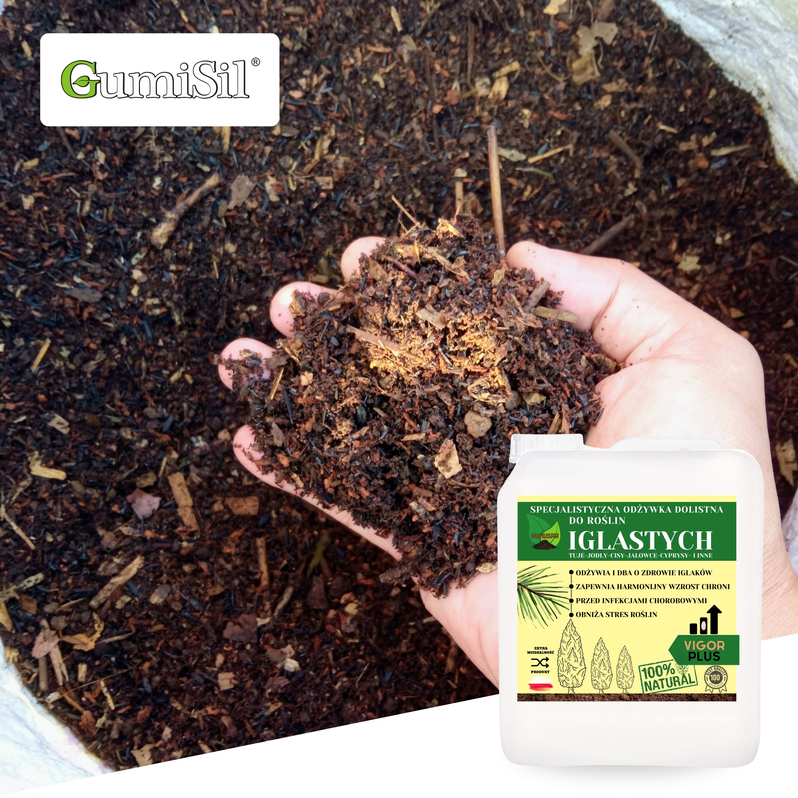Odżywka do Iglaków 5L – Gęste, Zielone i Zdrowe Iglaki HUMUSAR VIGOR - obrazek 4
