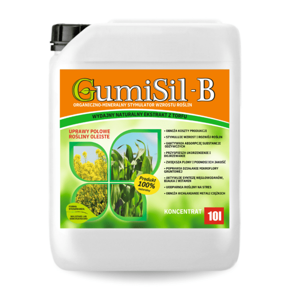 GumiSil-B 10L | Stymulator do Roślin Oleistych | Wzrost, Odporność i Plon | Wzrost masy