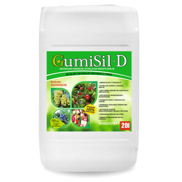 GumiSil-D 20L – Stymulator dla plantacji owocowych | Wydajna produkcja i zdrowe plony