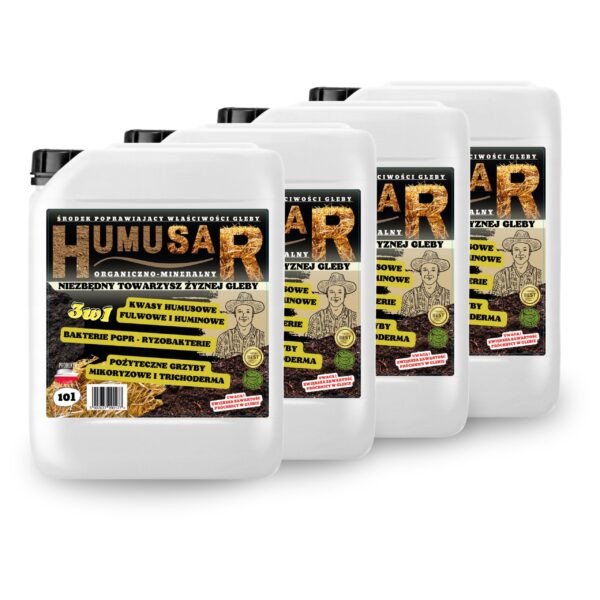HUMUSAR 10L x4 – Naturalny Nawóz Humusowy dla Zdrowych i Silnych Roślin