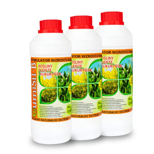 GumiSil-B 1L (3 szt.) – Biostymulator do rzepaku i kukurydzy | Lepsze kwitnienie i rozwój