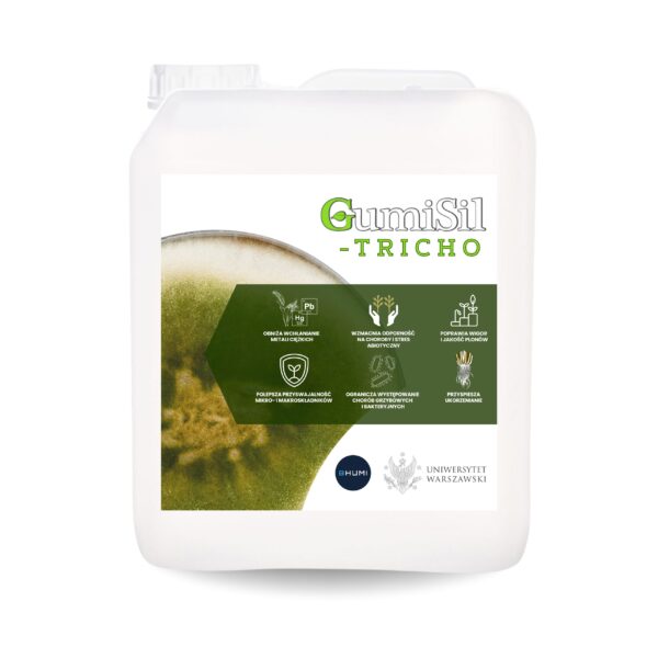 GumiSil‑Tricho 5 l – Naturalny Biofungicyd, Ochrona Roślin przed Chorobami Grzybowymi i Regeneracja Gleby